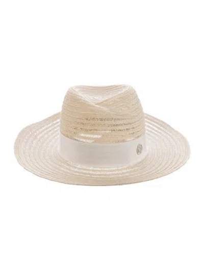 Pre-owned Maison Michel Wide Brim Hat In Neutral