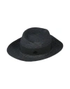 Maison Michel Woman Hat Black Size M Hemp, Cotton, Viscose
