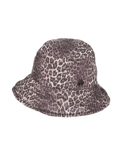 Maison Michel Woman Hat Khaki Size S Polyester In Beige