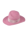 Maison Michel Virginie Logo-plaque Fedora In Pink
