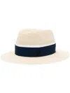 Maison Michel Neutral Andre Straw Hat In Multi