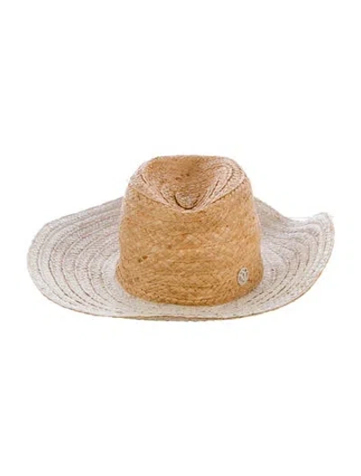 Pre-owned Maison Michel Women's Raffia Cowgirl Hat In Neutral