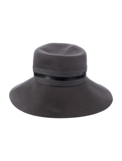 Pre-owned Maison Michel Womens Hat In Grey