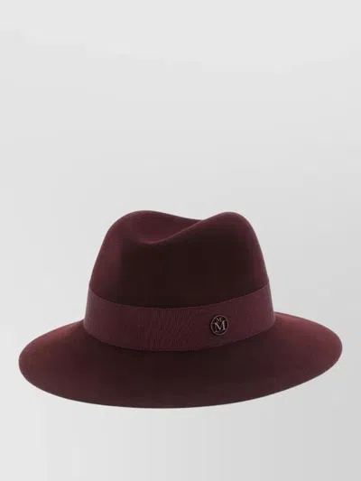 Maison Michel Wool Fedora Hat In White