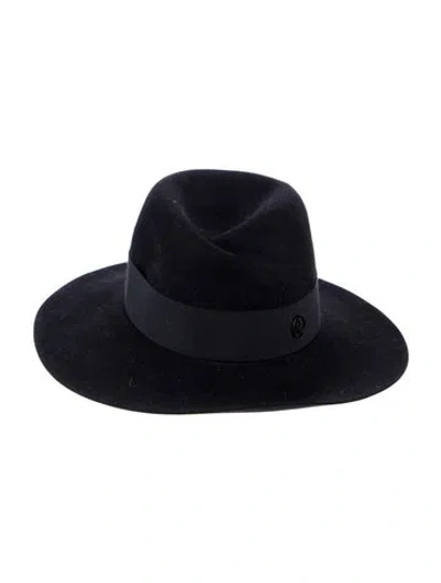Pre-owned Maison Michel Wool Fedora Hat In Black