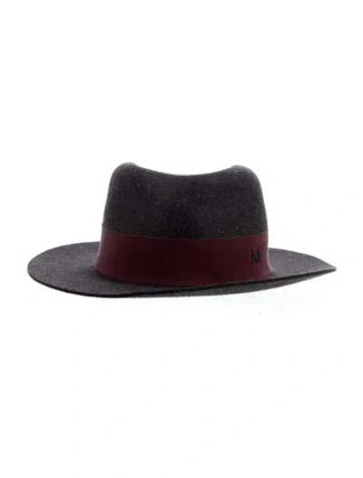 Pre-owned Maison Michel Wool Fedora Hat In Multi