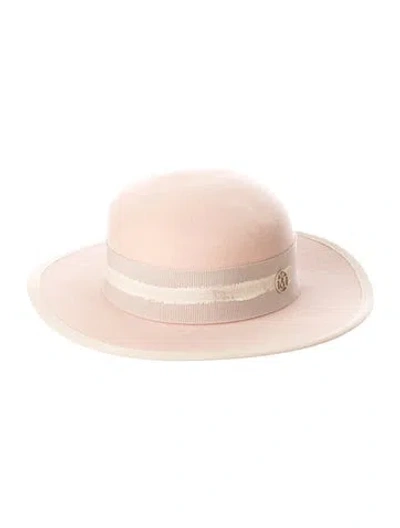 Pre-owned Maison Michel Wool Fedora Hat In Neutral