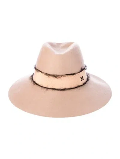 Pre-owned Maison Michel Wool Fedora Hat In Neutral