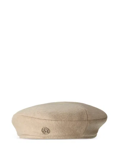 Maison Michel Wool Hat In Neutral