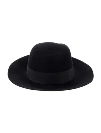 Pre-owned Maison Michel Wool Panama Hat In Black