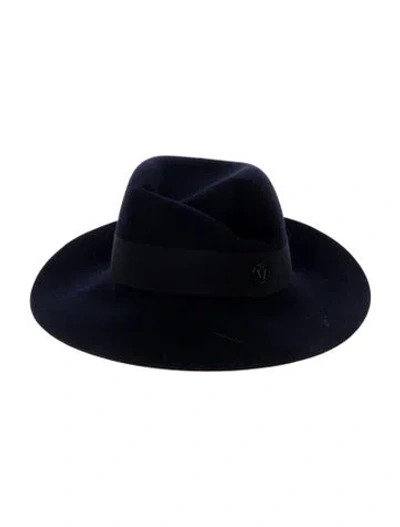 Pre-owned Maison Michel Wool Panama Hat In Blue