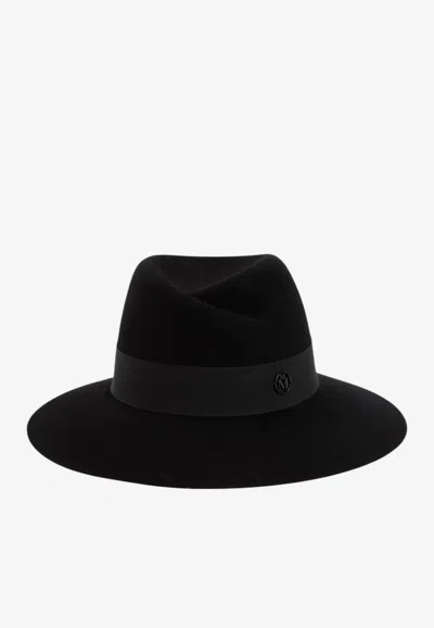 Maison Michel Wool Virginie Hat In Black