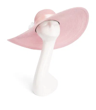 Maison Michel X Ascot Kiki Veil Hat In Pink