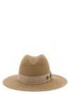 Maison Michel Wide Brim Hat Ribbon Band In Brown