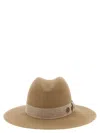 Maison Michel Wide Brim Hat Ribbon Band In Brown