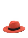Maison Michel Zango Ribbon Hat In Red