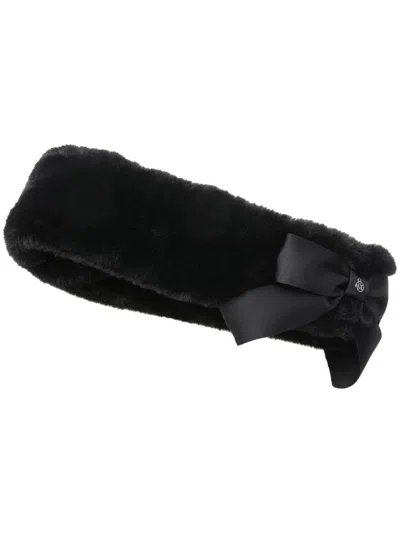 Maison Michel Zaza Ear Muffs In Black