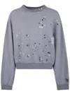 Maison Mihara Embellished Pullover In Blue
