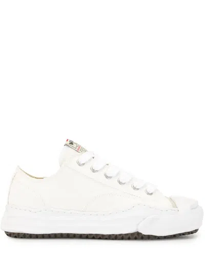 Maison Mihara Hank Original Sole Canvas Low-top Sneakers In White