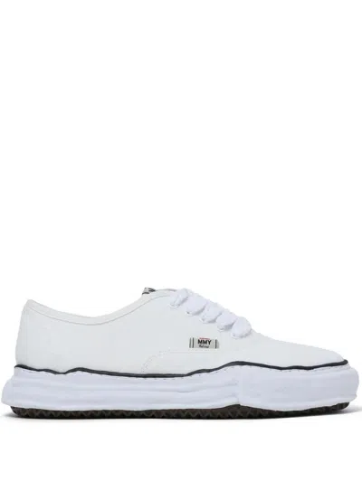 Maison Mihara Low-top Canvas Sneakers "baker" In White