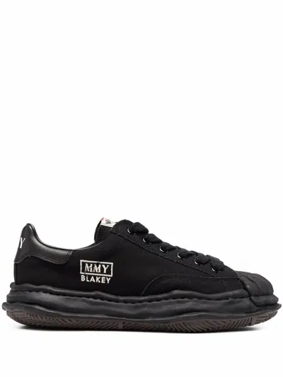 Maison Mihara Low-top Sneakers Original Sole "blakey" In Black