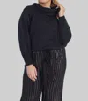 Maison Montagut Caelie Mohair Bardot Sweater - Plus In Black In Black