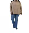 Maison Montagut Clara Loose Fitting Turtleneck Sweater In Camel In Brown