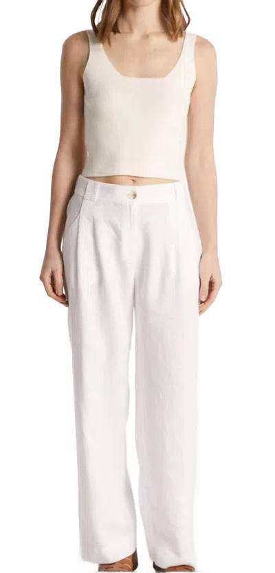 Maison Montagut Danielle Trousers In Ecru In White