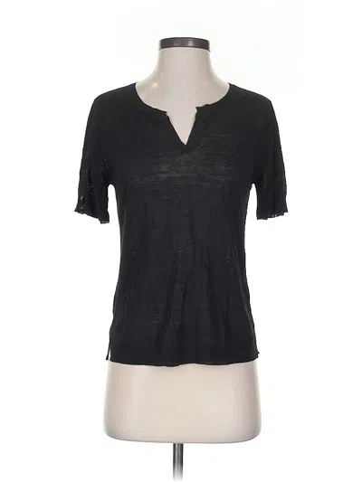 Pre-owned Maison Montagut Short Sleeve T-shirt In Black