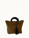 Maison N.h Paris Oberkampf Medium Tote Bag In Kaki In Multi