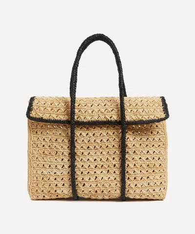 Maison N.h Paris Women's Violette Raffia Tote Bag
