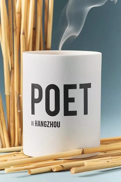 Maison Nomad Noé Floral Poet Boxed Porcelain Candle In White
