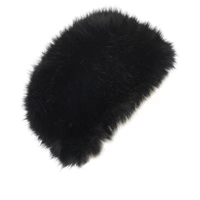 Maison Ola 'le Chapka' Faux Fur Hat In Black