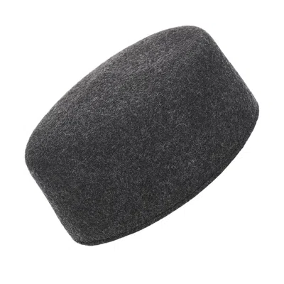 Maison Ola 'le Pillbox' Hat In Grey