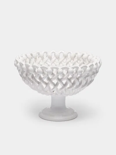 Maison Pichon Uzès Hand-glazed Ceramic Braided Raised Bowl  Abask Luxury Gift