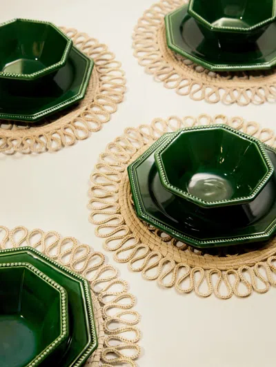 Maison Pichon Uzès Louis Xvi Hand-glazed Ceramic Bowls (set Of 4)  Abask Gift Set