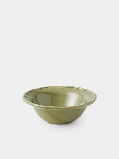 Maison Pichon Uzès Provence Hand-glazed Ceramic Bowls (set Of 4) In Green