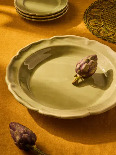 Maison Pichon Uzès Provence Hand-glazed Ceramic Serving Dish In Brown