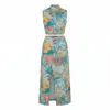 Maison Qala Blue Bloomlight Co-ord Set In Blue