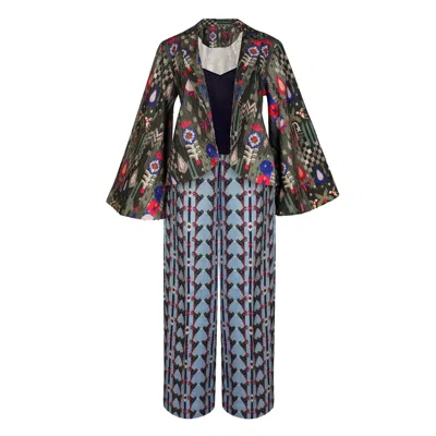 Maison Qala Green / Blue The Signature In Multi