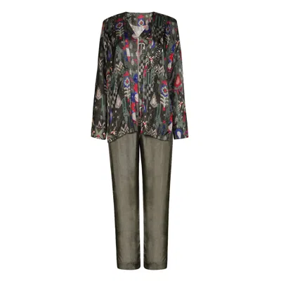 Maison Qala Green The Pleated Prose