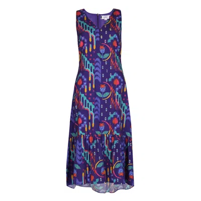 Maison Qala Women's Running Through The Poppy Field In Multi