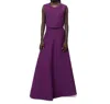 Maison Rabih Kayrouz Cady Sleeveless Top In Plum In Purple
