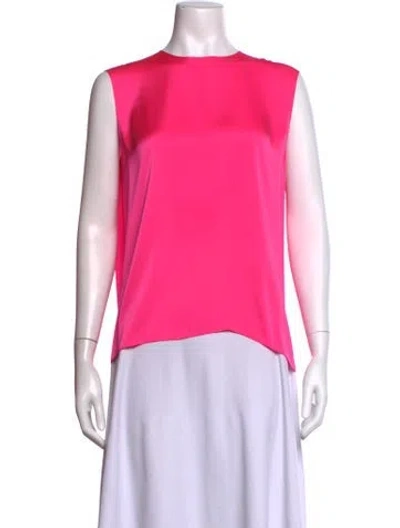 Pre-owned Maison Rabih Kayrouz Crew Neck Sleeveless Top In Pink