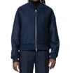 Maison Rabih Kayrouz Houndstooth Bomber Jacket In Navy/black In Blue