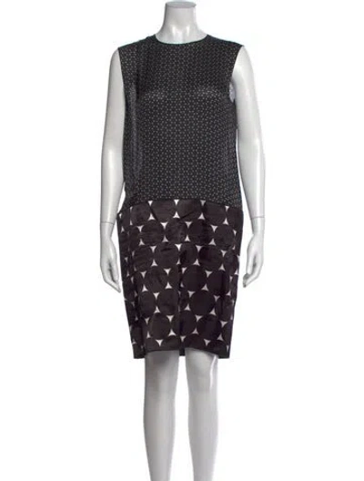 Pre-owned Maison Rabih Kayrouz Silk Knee-length Dress In Black