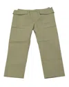 Maison Rabih Kayrouz Skinny Pants In Khaki Cotton In Green