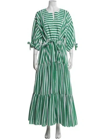 Pre-owned Maison Rabih Kayrouz Striped Jacket In Green