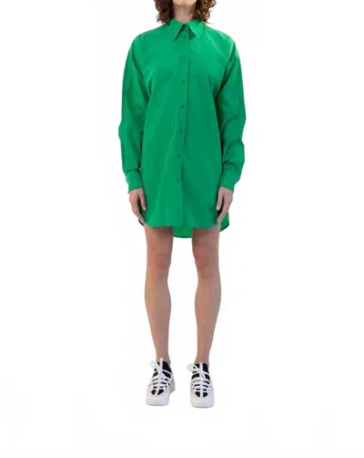 Maison Rabih Kayrouz Taffeta Short Dress In Grass In Green