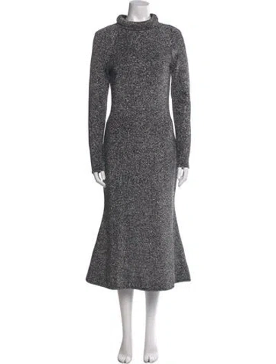 Pre-owned Maison Rabih Kayrouz Turtleneck Long Dress In Multi